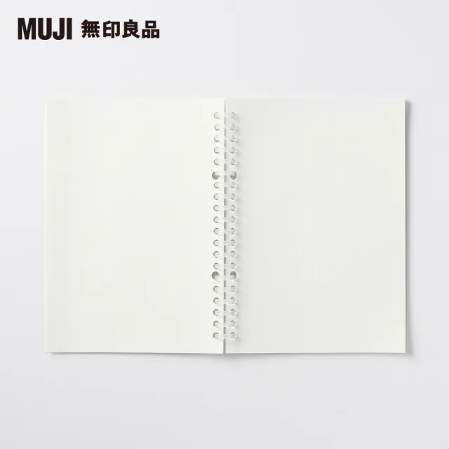 【MUJI 無印良品】自由組合活頁筆記本內頁/20孔.A5.2mm方格