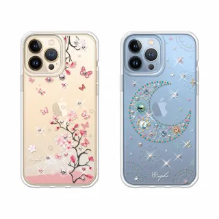 【apbs】iPhone 13 Pro Max / 13 Pro / 13 輕薄軍規防摔水晶彩鑽手機殼(多圖可選01)