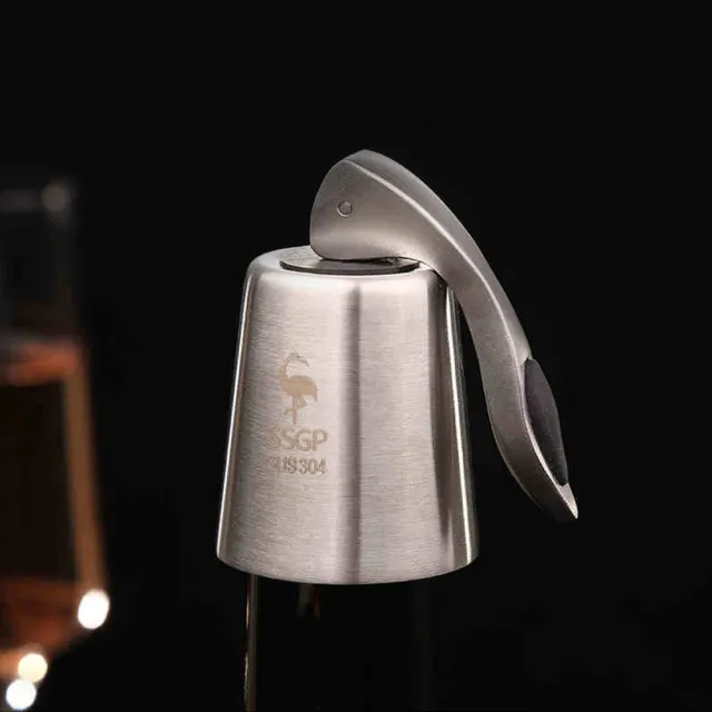 【PUSH!】餐廚相關用品304不銹鋼紅酒塞酒塞子葡萄酒保鮮密封塞瓶塞(紅酒瓶塞 D201一入)