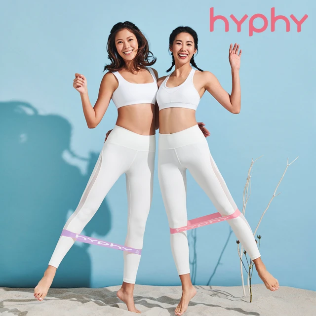 hyphy 塑一圈迷你彈力帶 - 鑽石防滑刻紋版(內含有四種不同阻力彈力帶)