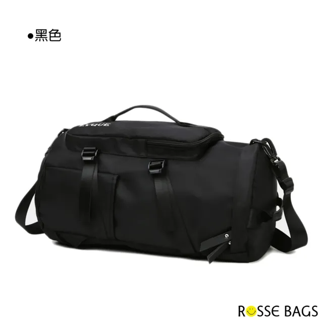 【Rosse Bags】多功能防潑水大容量手提旅行包(防水包 現+預  粉色 / 綠色 / 紫色 / 黑色)