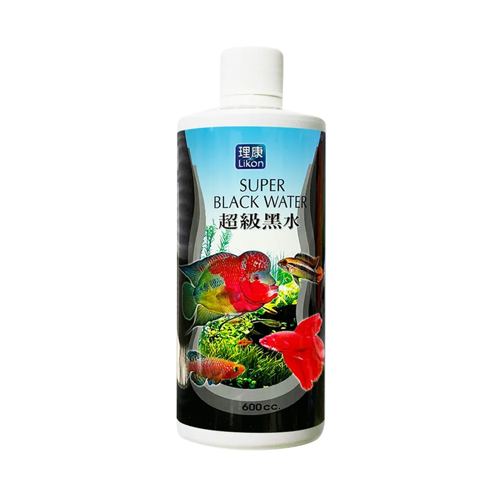 【LIKON 理康】水質處理系列_超級黑水600C.C.x2罐(適合觀賞魚魚缸使用)