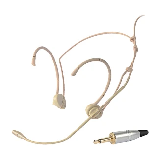 【JYC Music】嚴選Q-F62N頭戴式麥克風-高音質金屬音頭/膚色款心形指向/3.5mm耳機接口適用
