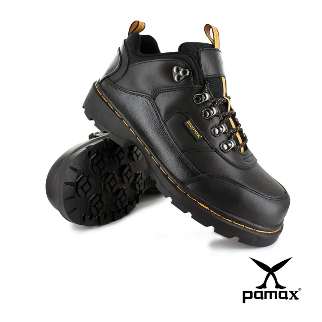 【PAMAX 帕瑪斯】頂級超彈力馬丁安全工作靴/反光設計(PW00101FEH 黑)