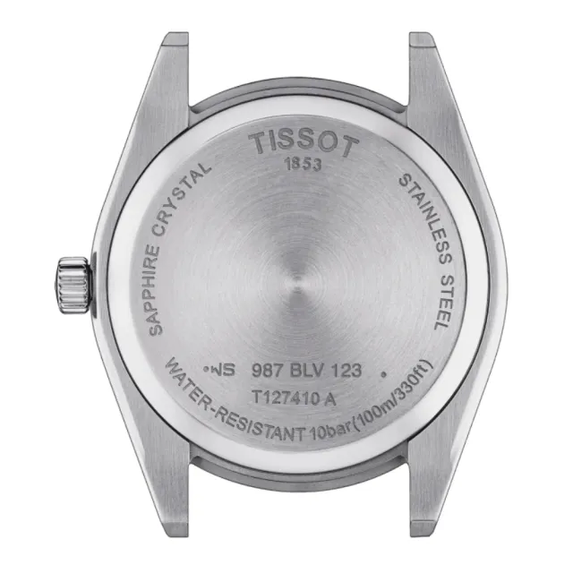【TISSOT 天梭 官方授權】GENTLEMAN系列 正裝石英腕錶 / 40mm 母親節 禮物(T1274101105100)