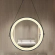 【H&R 安室家】里昂皮帶 智能LED發光觸控燈鏡 ZA0200(掛鏡/浴鏡/化妝鏡/鏡子)
