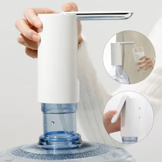 【ANTIAN】家用桶裝水折疊電動抽水器 飲水機 USB充電式水桶取水器 吸水器(自動上水器)