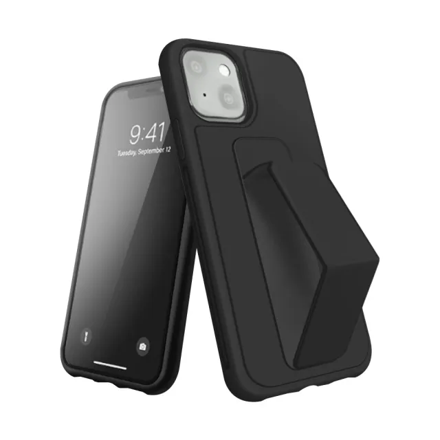 iPhone 13 強力磁吸純色立架支架手機殼保護套 黑色款(iPhone13手機殼 iPhone13保護殼)