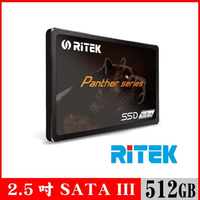 【RITEK錸德】512GB SATA-III 2.5吋 SSD固態硬碟