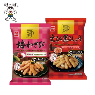 岩塚米果棒-黑胡椒蝦味/紀州梅芥末味(90g/包 岩塚製菓 100%日本在地米)