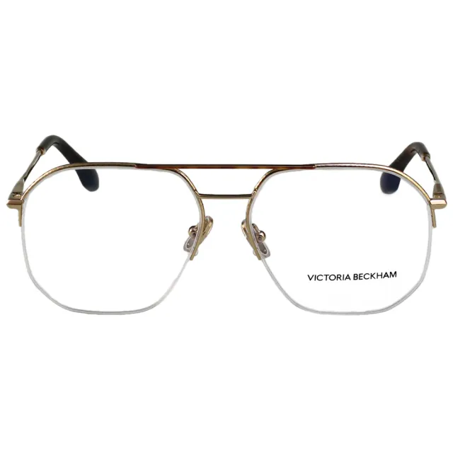 【Victoria Beckham 維多利亞貝克漢】光學眼鏡(金配琥珀色)
