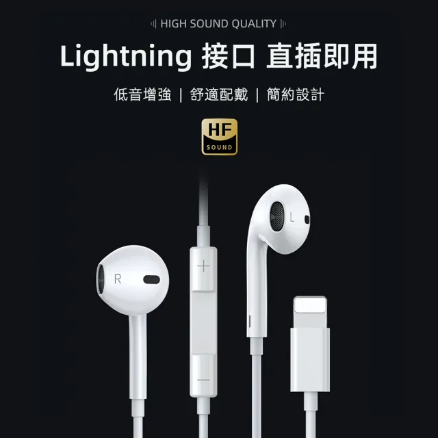 【WiWU】iPhone 線控入耳式耳機 EARBUDS 302 Lightning接口(iphone耳機 蘋果設備專用)