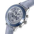 【SWAROVSKI 施華洛世奇】Octea Lux Chrono手錶   母親節(5580600-冰川藍)