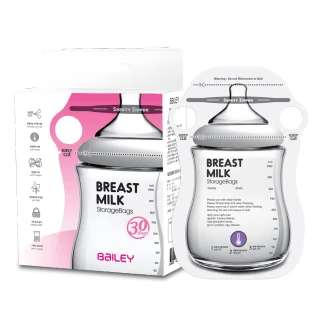 【韓國BAILEY貝睿】感溫母乳袋x2盒+集乳器
