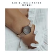 【Daniel Wellington】DW 錶帶 Quadro/Petite 10mm玫瑰金麥穗式金屬編織錶帶(DW00200276)