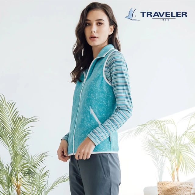 【TRAVELER 旅行者】女款保暖背心_212TR308-62(鋪棉背心/Primaloft)