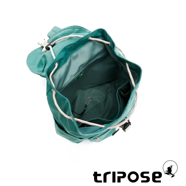 【tripose】MEMENTO微皺尼龍輕量後背包-小(森林綠)