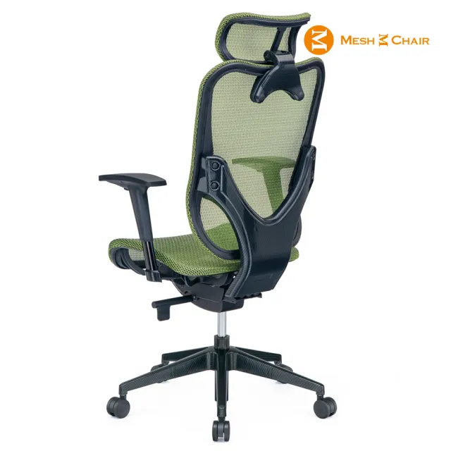 【Mesh 3 Chair】華爾滋人體工學網椅-附頭枕-蘋果綠(人體工學椅、網椅、電腦椅)