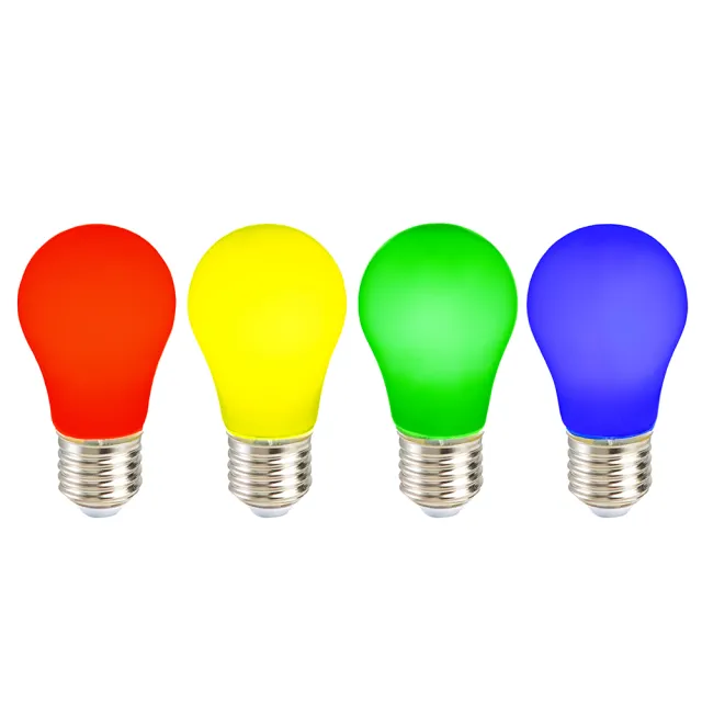 【KAO’S】彩色LED2W球泡燈4入紅黃藍綠(KD-01202-4)