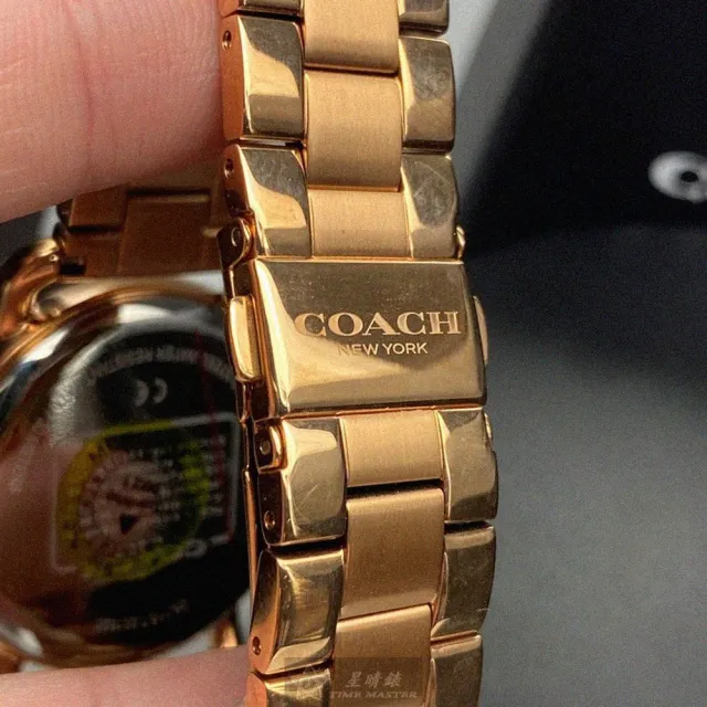 【COACH】COACH蔻馳女錶型號CH00001(玫瑰金色錶面玫瑰金錶殼玫瑰金色精鋼錶帶款)