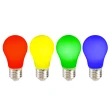 【KAO’S】彩色LED2W球泡燈10入紅黃藍綠(KD-01202-10)