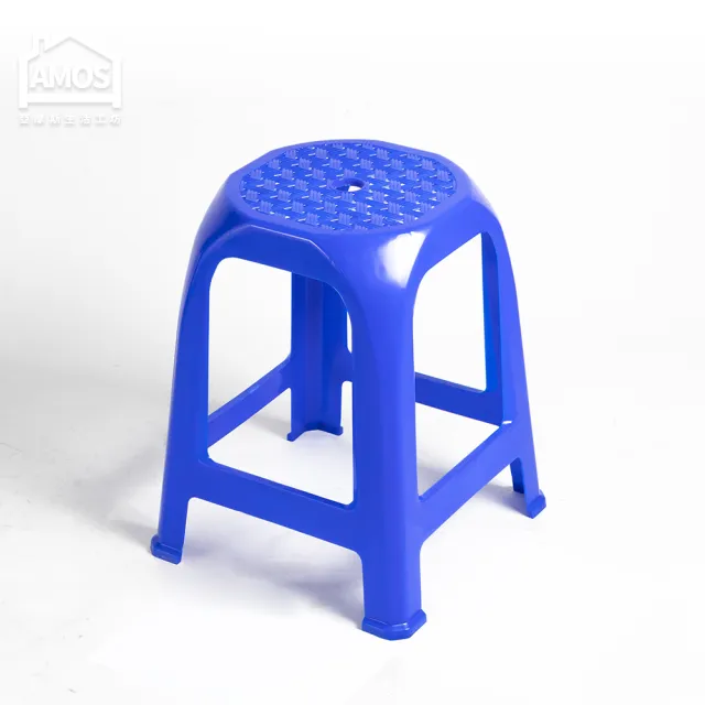 【AMOS 亞摩斯】4入-台灣製透氣塑膠椅/高賓椅/辦桌椅(辦桌椅 塑膠椅 高賓椅)