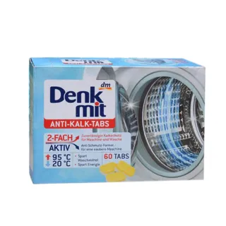 【Denkmit】德國洗衣機 洗衣槽 清潔錠 60錠/盒 900g(滾筒式和直立式皆適用)