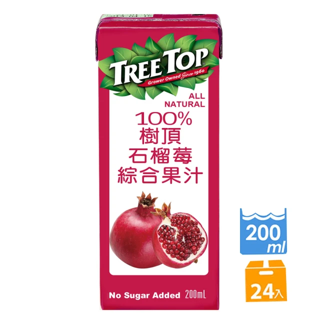 【Tree Top 樹頂】100%石榴莓綜合果汁200ml*24入