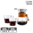 【CorelleBrands 康寧餐具】Pyrex Cafe  咖啡玻璃壺超值3件組(玻璃壺X1+玻璃杯X2)