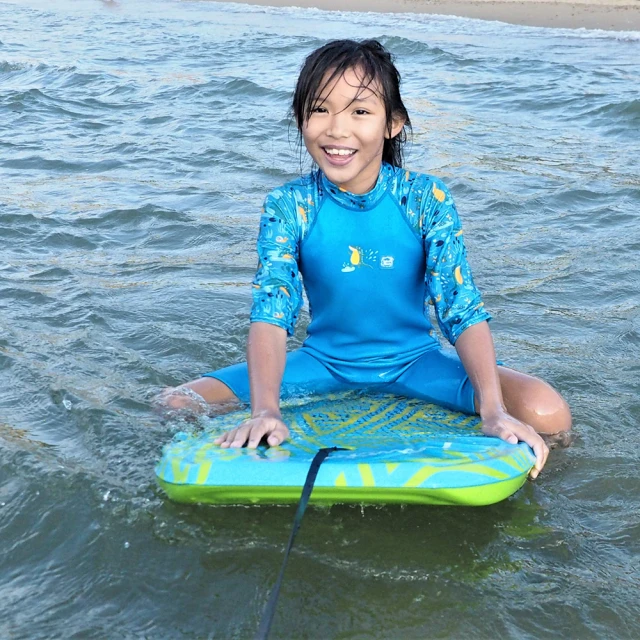 【Splash About 潑寶】兒童 連身泳裝 防寒 抗UV-奇幻鱷魚-8-10歲(兒童泳裝)