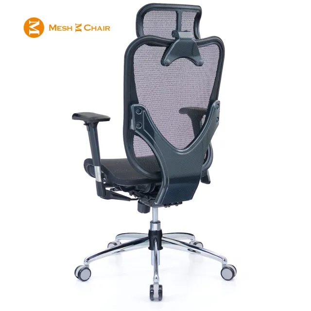 【Mesh 3 Chair】華爾滋人體工學網椅-精裝版-酷黑(人體工學椅、網椅、電腦椅、主管椅)