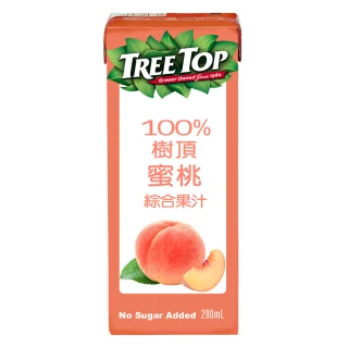 【Tree Top 樹頂】100%水蜜桃綜合果汁200ml*24入
