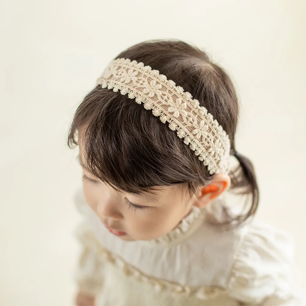 【Happy Prince】韓國製 Lyrian蕾絲花朵女嬰兒童髮帶(女童髮飾)