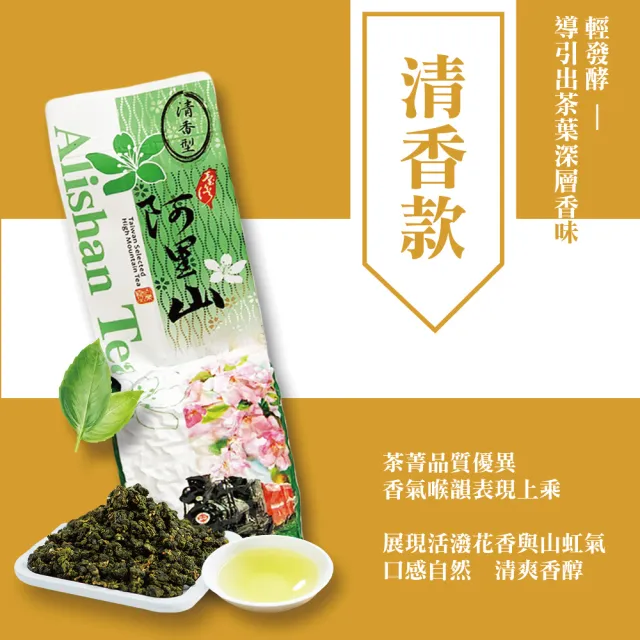 【名池茶業】阿里山手採高山清香型茶葉150gx6包(共1.5斤)