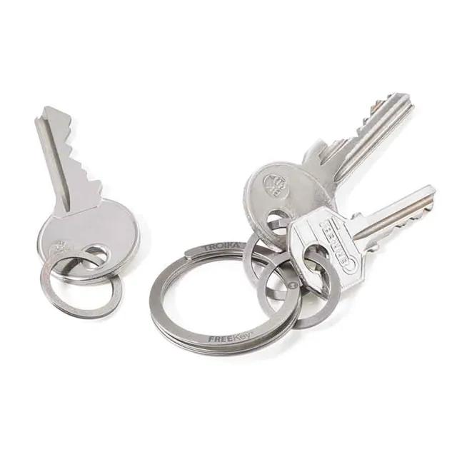 【Troika】FREEKEY SYSTEM護甲專利鑰匙圈#不銹鋼材輕巧耐用(增添鑰匙不再斷指甲)