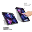 【Pipetto】2022 第4/3代 11吋 Origami多角度多功能透明背蓋保護套 深灰色(iPad Pro 11吋)