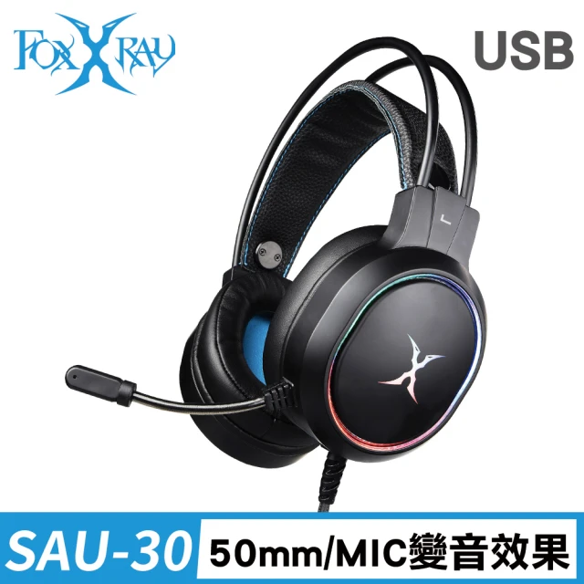 【FOXXRAY 狐鐳】流光響狐USB電競耳機麥克風(FXR-SAU-30)