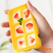 【iSFun】繽紛方型＊矽膠巧克力模具6格製冰盒(3入隨機色)