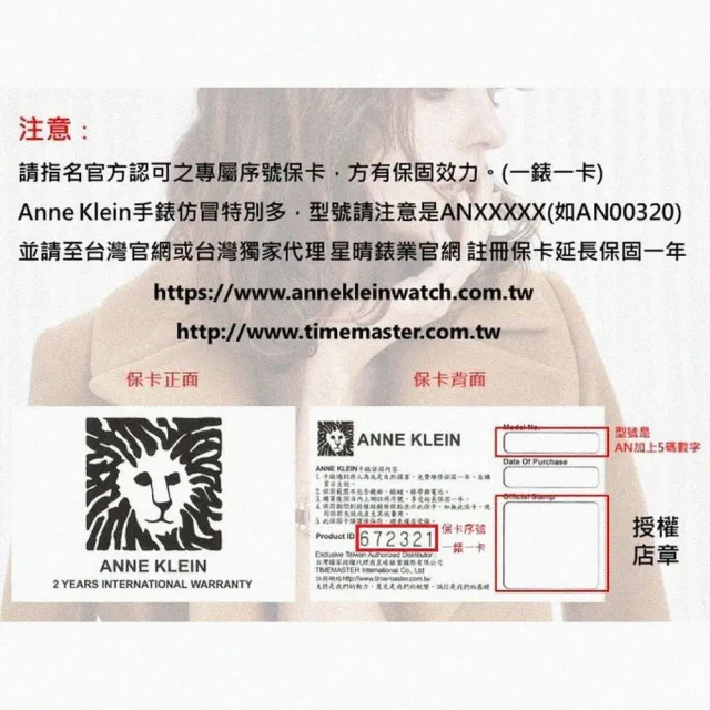 【ANNE KLEIN】雙11ANNE KLEIN安妮克萊恩女錶型號AN00631(銀色錶面銀錶殼金銀相間精鋼錶帶款)