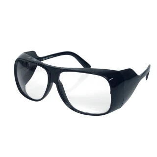 【大船回港】台灣製強化抗UV安全眼鏡-全包黑框雅痞款205(工作護目鏡/防護眼鏡/防塵護目鏡)