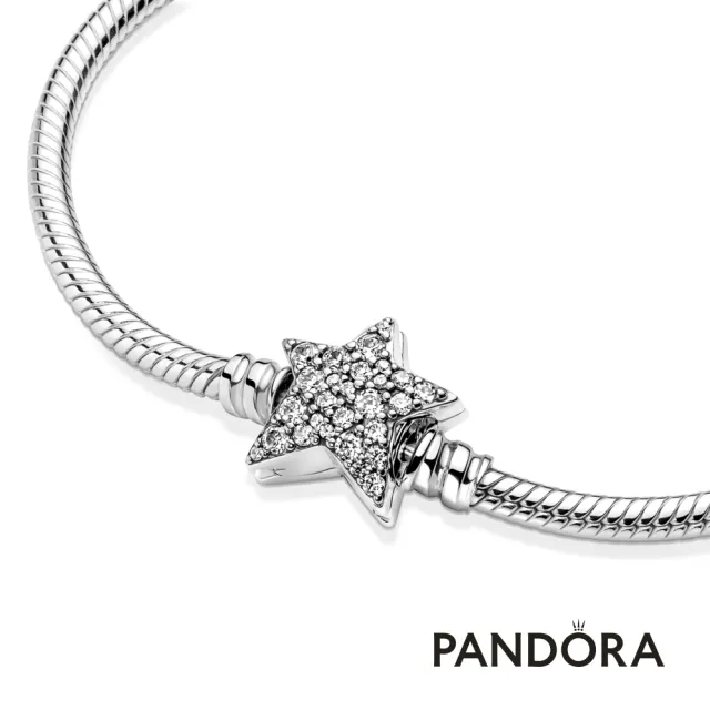 【Pandora官方直營】璀璨星形釦蛇鏈手鏈