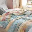 【BELLE VIE】色織全棉雙層紗空氣毯-150x200cm(多款任選)