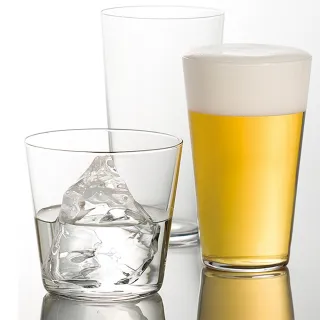 【ADERIA】日本薄透強化玻璃杯 300ml 威士忌杯 3入組 水杯(威士忌杯 玻璃杯)
