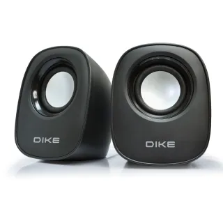 【DIKE】USB供電 輕巧圓弧2.0喇叭(DSM223BK)