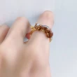 【Kaza】淘氣花栗鼠枝上嬉戲環抱戒指(日本品牌)