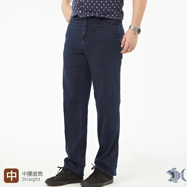 【NST JEANS】特大尺碼 小尺碼 自由之鷹 夏季薄款牛仔男褲-中腰(390-3310/5888/3311)