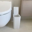 【簡單樂活】百福手提按壓垃圾桶-8L(不髒手 縫隙 廁所 辦公室)