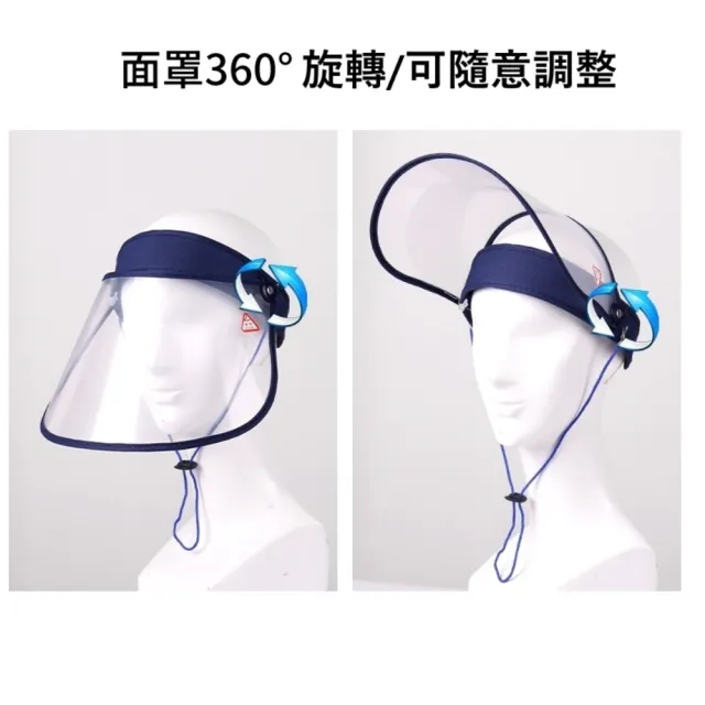 【MGSHOP】全透防護防飛沫面罩空頂帽(防飛沫防護面罩帽/5色)