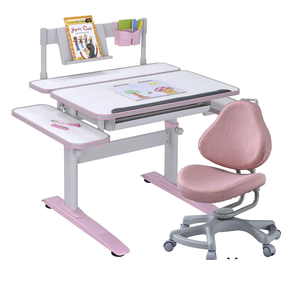 【SingBee 欣美】寬80cm 兒童桌椅組SBD-204+168(書桌椅 兒童桌椅 兒童書桌椅)