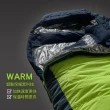 【遊遍天下】台灣製防潑防風鋁點保暖變色拒水羽絨睡袋 D400 玫紅草綠(0.95KG)